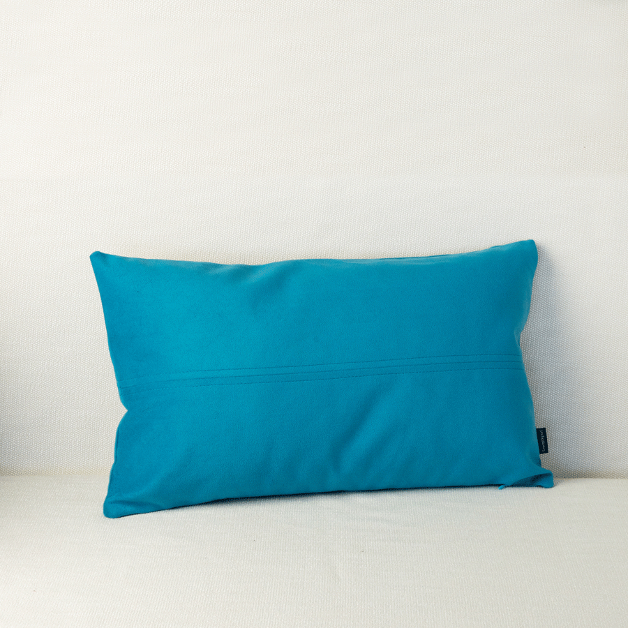 Turkusowa poduszka dekoracyjna 50x30 ZERO WASTE ZW072
