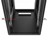 MIRSAN Szafa RACK 19 stojąca GTN 42U 600/1000 drzwi przód/tył perforowane, boki pełne, czarna