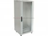 TOTEN Szafa RACK 19 stojąca G7 27U 600x800mm, drzwi blacha/szkło szara