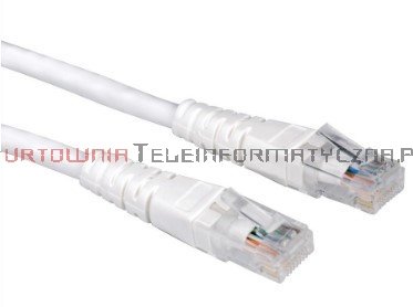 PREMIUM UTP Patch cord 1,0 m. Kat.6 biały