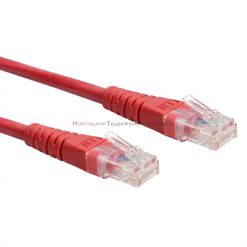 PREMIUM UTP Patch cord 1,0 m. Kat.6 czerwony