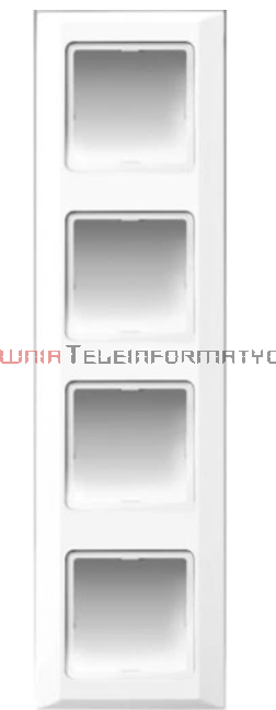 POLO OPTIMA ramka 4 krotna, biała