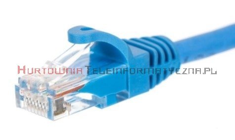 UTP Patch cord 0,5 m. Kat.5e niebieski