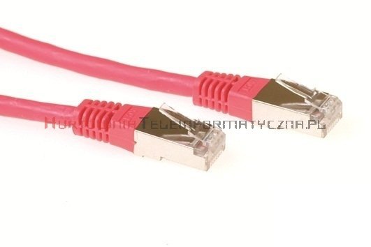 FTP Patch cord 3,0 m. Kat.5e czerwony