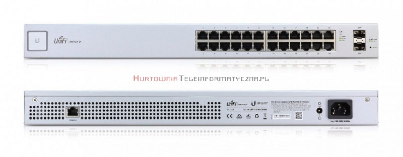 UBIQUITI Switch zarządzalny 24-port PoE+ Gigabit, 2 x SFP, 250W
