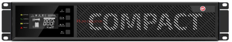 GT UPS COMPACT On-line, RACK 2U, 1F 2000VA/1800W, LCD, 4x9Ah