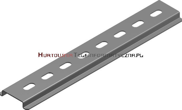 Szyna montażowa DIN TH35, perforowana, 1.0m