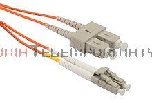 Patch cord światłowodowy SC/UPC-LC/UPC MM OM2 50/125, duplex, 15,0m