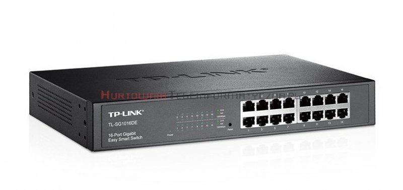 TP-LINK SG1016DE Easy Smart Switch 16-port Gigabit Ethernet, desktop, RACK 19&quot;