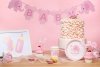 Toppery na tort BABY SHOWER dla dziewczynki 5szt