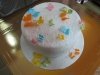 Motylki cukrowe na tort średnie kolorowe 3D 5szt