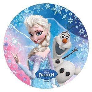 Modecor - opłatek na tort okrągły Kraina Lodu D (Frozen)