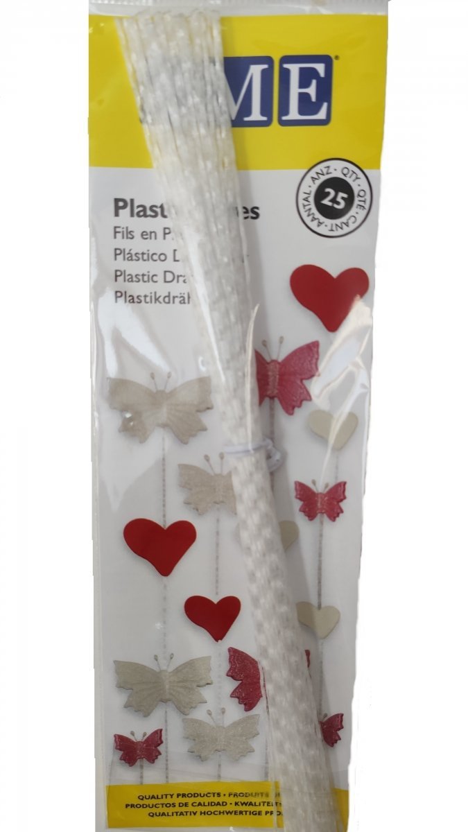 Druciki florystyczne plastikowe 25 szt