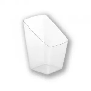 Pucharek na monoporcje kwadrat skośny zaokrąglony 70ml 40x40x70mm deserki 10szt