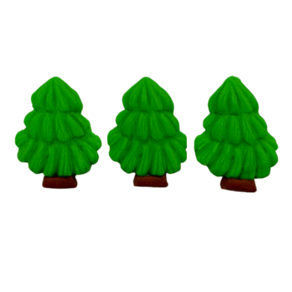 Dekoracja Ozdoba Cukrowa ŚWIĄTECZNA CHOINKA 10 szt