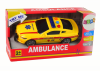 Sportowe Auto Ambulans Światła Dźwięk Żółty Napęd