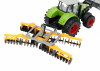 Traktor Rolniczy Koparka Z Broną Talerzową Napęd Zielony