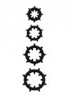 Nipple Enlargers with 8 Rings Black