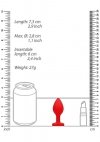 Diamond Heart Butt Plug - Regular - Red