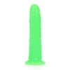 Slim Realistic Dildo with Suction Cup - Glow in the Dark - 7'' / 18 cm