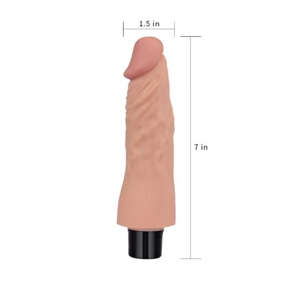 7&quot;&quot; REAL SOFTEE Vibrating Dildo