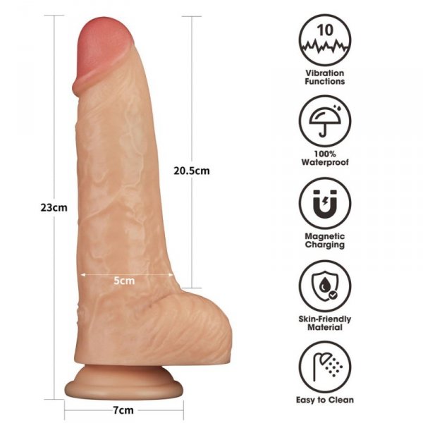 9&#039;&#039; Vibrating Power Basics Cock