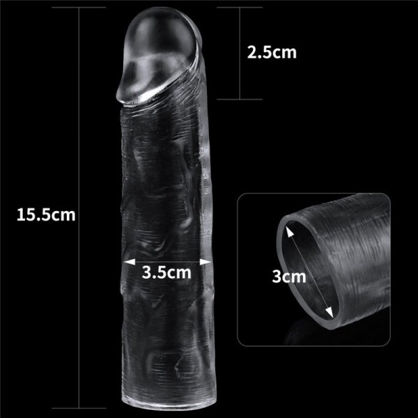 Flawless Clear Penis Sleeve Add 1&#039;&#039;