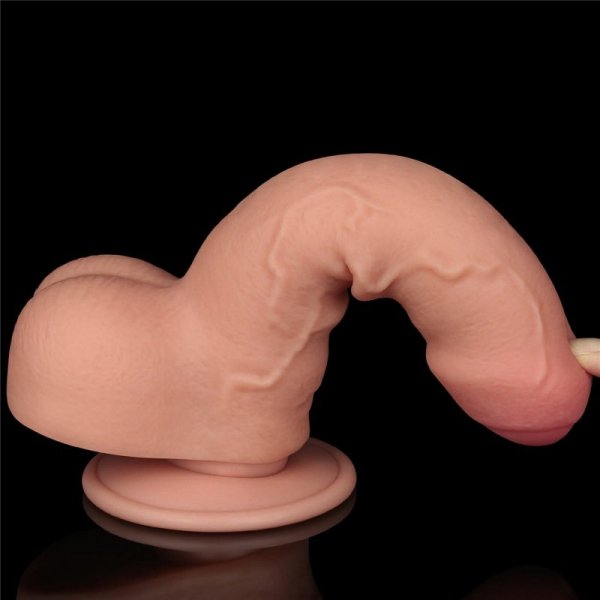 7&#039;&#039; Sliding Skin Dual Layer Dong Flesh