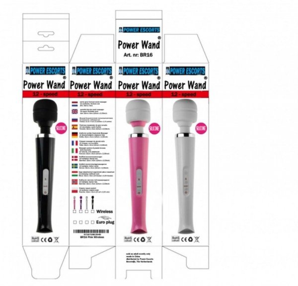 Powerwand  white eu plug big size wand massager