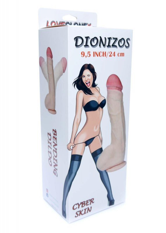 Dildo-DIONIZOS-LOVECLONEX 9,5&quot;&quot;&quot;&quot;&quot;&quot;&quot;&quot;-flexible