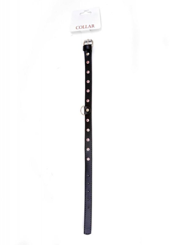 Fetish B - Series Collar - 2 cm pink crystal