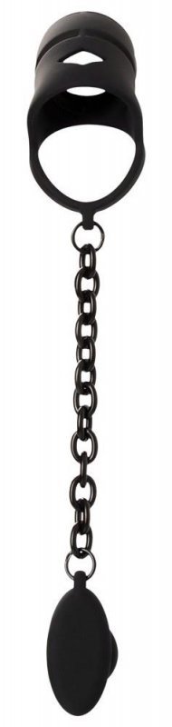 Black Velvets Cock cage with a
