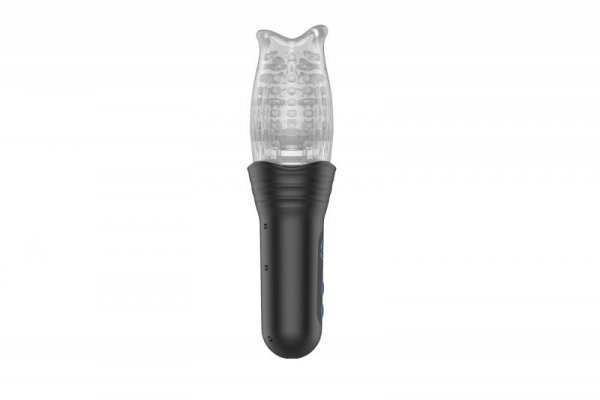 Rotating vibration and thrusting masturbator