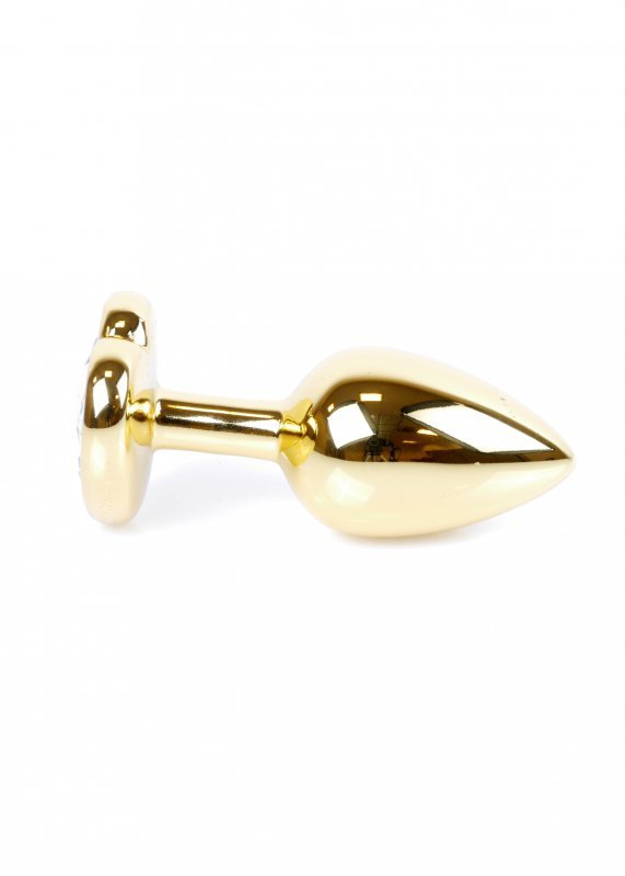 Plug-Jewellery Gold  Heart PLUG- Red