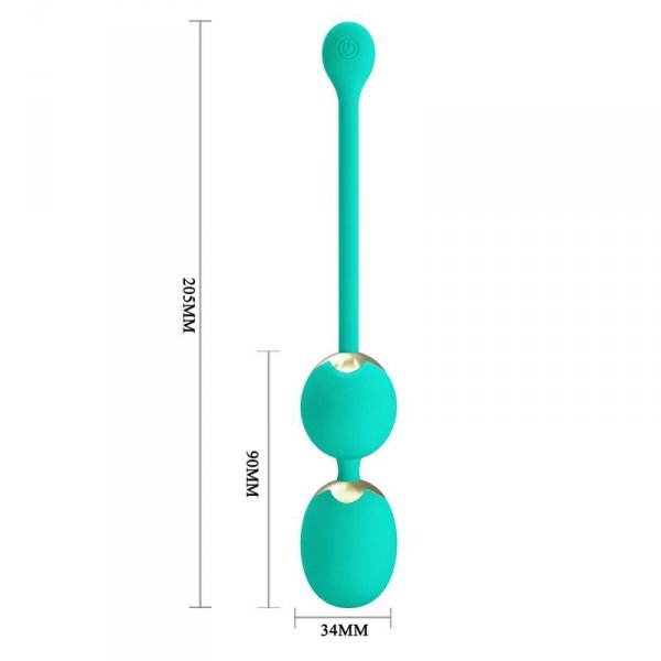 PRETTY LOVE - LECHIES  Dream chaser 5, Green, Wireless remote control 12 vibration functions Memory function