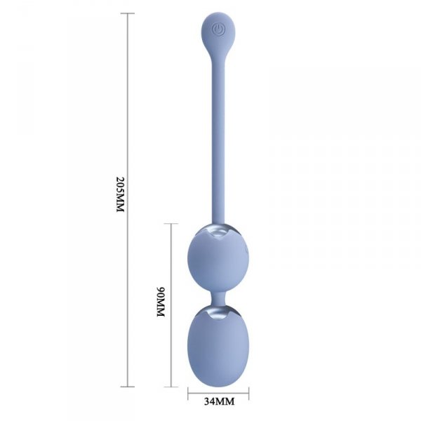 PRETTY LOVE - WILLIE Dream chaser 6, Blue, Wireless remote control 12 vibration functions Memory function