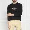 Bluza Calvin Klein Jeans męska czarna bez kaptura