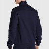 Komplet dresowy Emporio Armani EA7 bawełniany męski spodnie bluza ze stójką granatowy