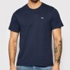 T-shirt Tommy Jeans koszulka męska z okrągłym dekoldem granatowa