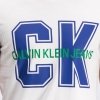 Calvin Klein Jeans t-shirt koszulka męska z okrągłym dekoldem biała