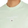 T-shirt Tommy Jeans koszulka męska z okrągłym dekoldem miętowa