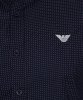 Koszula Armani Jeans granatowa Slim Fit męska logo w kropki