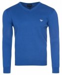 Sweter męski Emporio Armani bawełniany niebieski