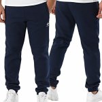 Adidas spodnie bawełniane dresowe męskie granatowe