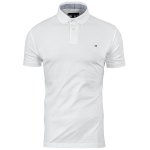 Polówka polo Tommy Hilfiger męska biała Regular Fit małe logo bawełniana