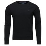 Bluza Tommy Hilfiger męska czarna wkładana przez głowę bawełniana