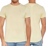 T-shirt Tommy Jeans koszulka męska z okrągłym dekoldem żółta