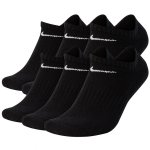 Nike Everyday Cushioned 6 par skarpety krótkie stopki czarne