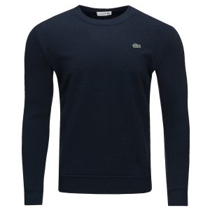 Bluza męska Lacoste granatowa bawełniana wkładana przez głowę
