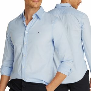 Koszula błękitna Tommy Hilfiger Slim Fit męska logo